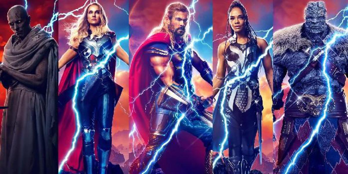 Thor: Love and Thunder revela pôsteres de personagens cósmicos à medida que os ingressos começam a ser vendidos