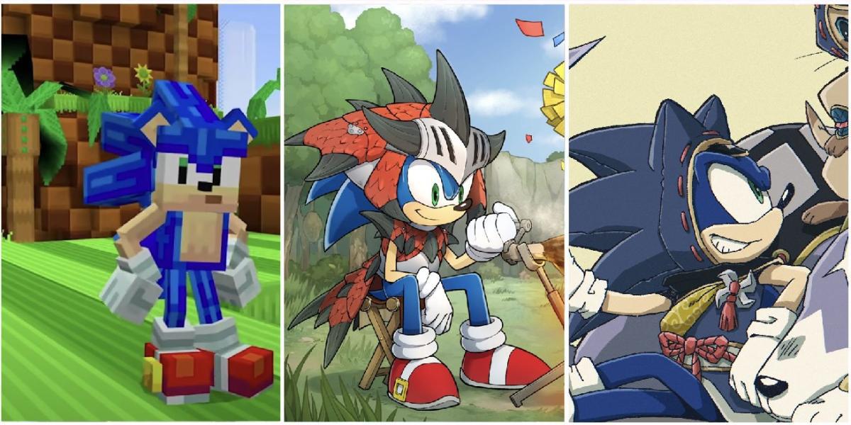 Toda vez que Sonic the Hedgehog usou outras fantasias de videogame