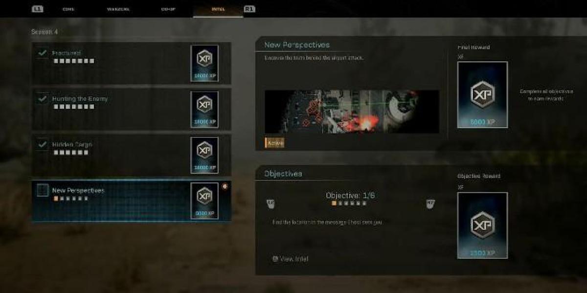 Todas as novas perspectivas de Call of Duty: Warzone Locais de missão da Intel