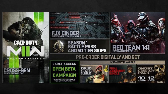 Todos os bônus de pré-venda de Call of Duty: Modern Warfare 2