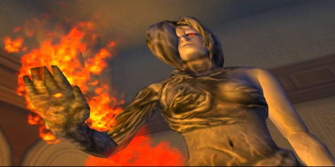 Capcom Resident Evil CÓDIGO Veronica Alexia Ashford em chamas