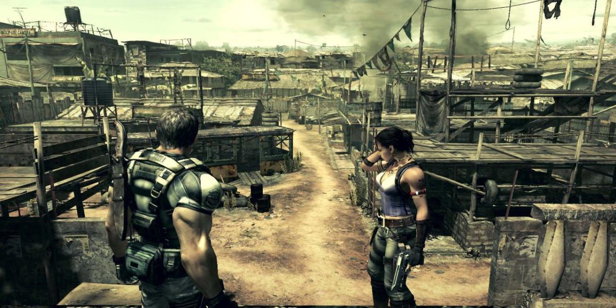 protagonistas juntos em Resident Evil 5