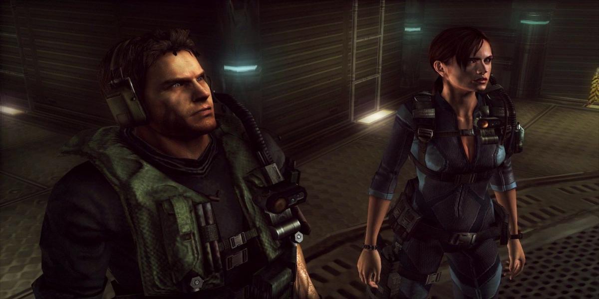 Protagonistas juntos em Resident Evil Revelations