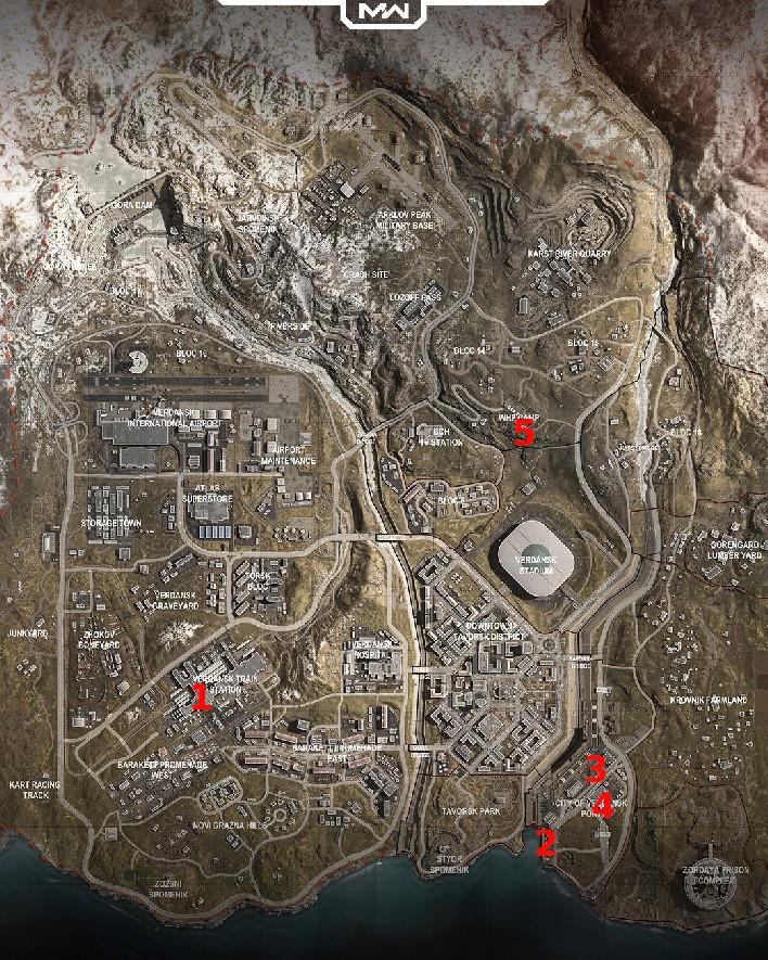 Todos os locais de missão Intel de carga oculta de Call of Duty: Warzone