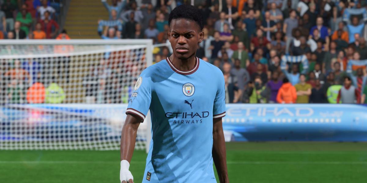 Captura de tela de Castello Lukeba no Modo Carreira do FIFA 23