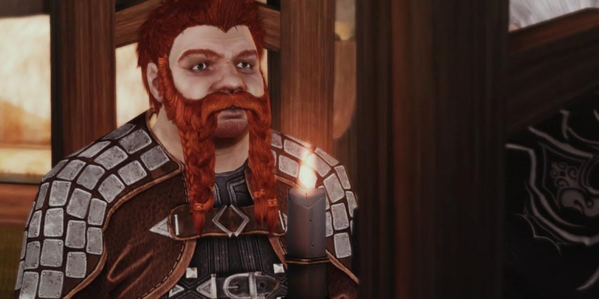 Um close-up de Oghren de Dragon Age: Origins