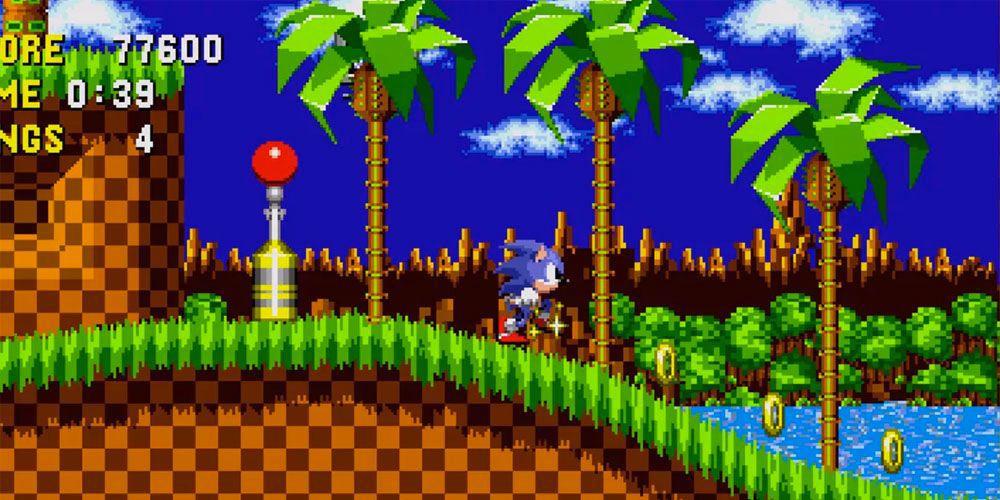 Sonic the Hedgehog Sega Genesis em execução