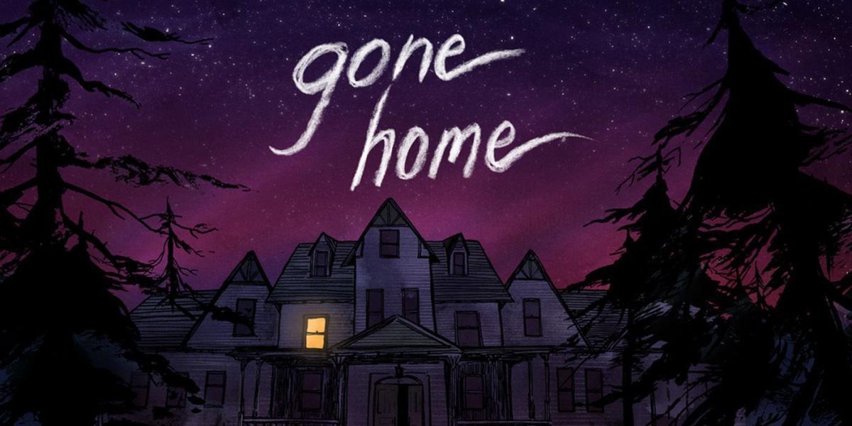 A tela de título de Gone Home
