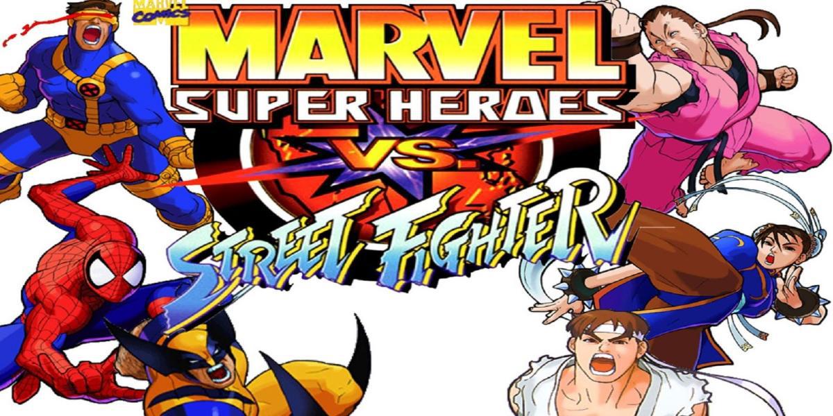 Super-heróis da Marvel vs Street Fighter