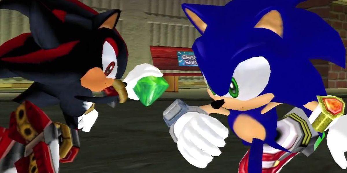 Shadow e Sonic em Sonic Adventure 2