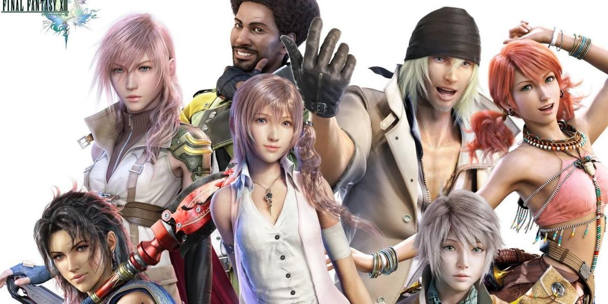 Final Fantasy 13 Personagens, Lightining, Snow Villiers, Serah Farron, Djah KAtzroy, Sephiroth
