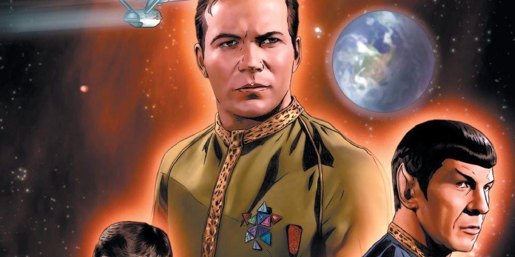 Jornada nas Estrelas: Fim da Missão Capa de Quadrinhos Kirk e Spock