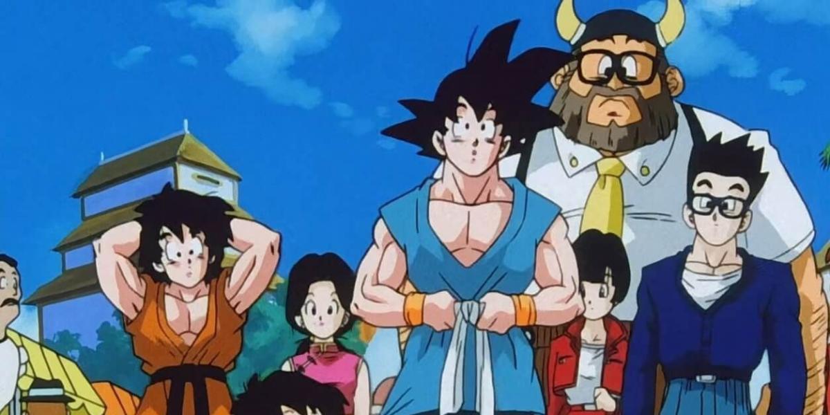 Goku e sua turma no epílogo de Dragon Ball Z