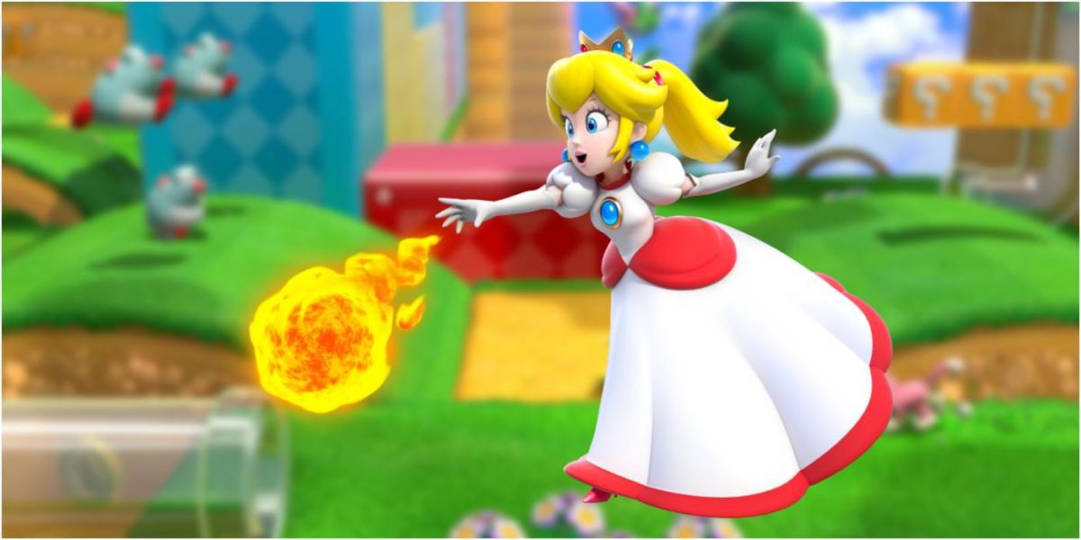 Vestido flor de pêssego Super Mario 3D World