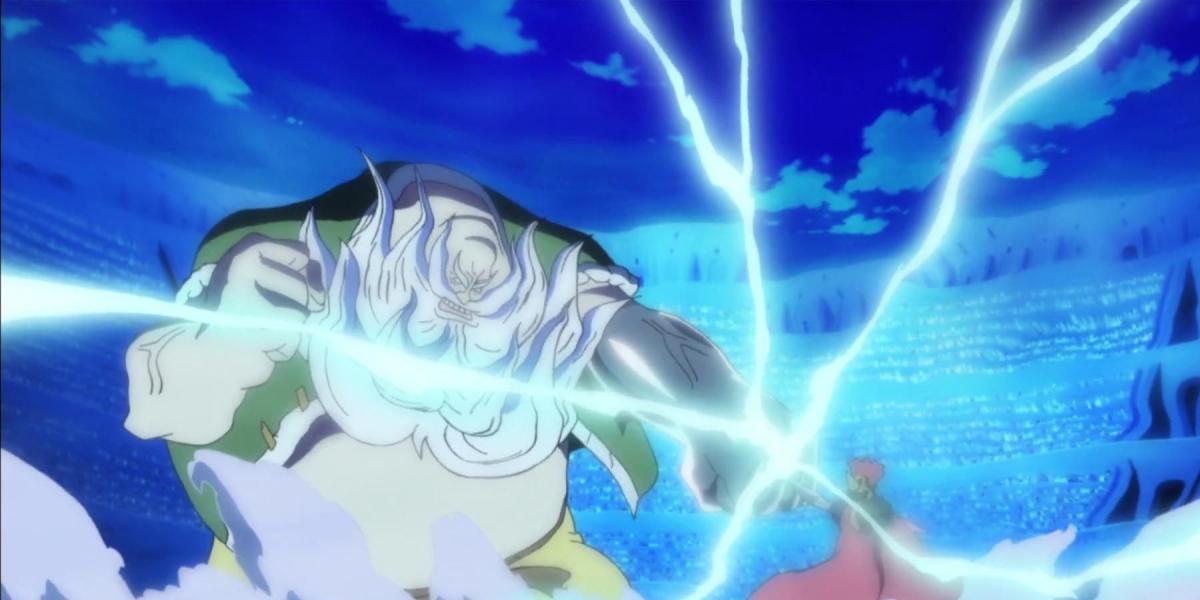 One Piece Don Chinjao lutando contra Lucy