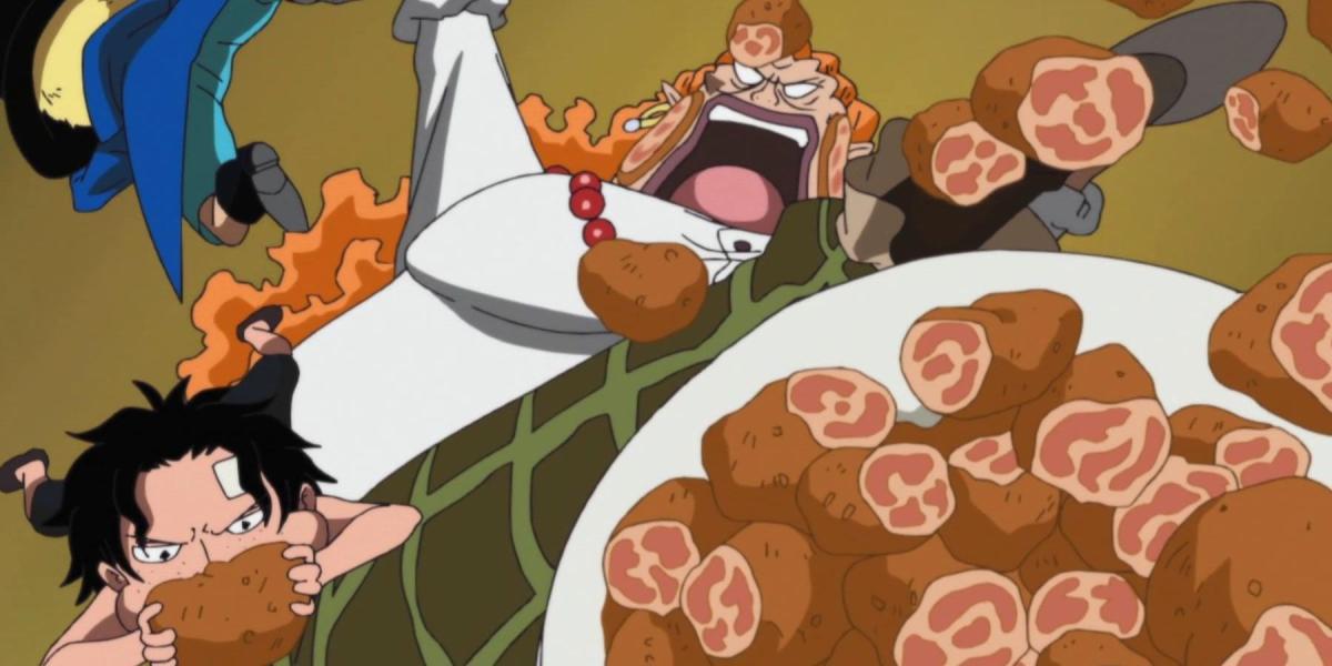 Ace Sabo Luffy irrita Dadan em One Piece