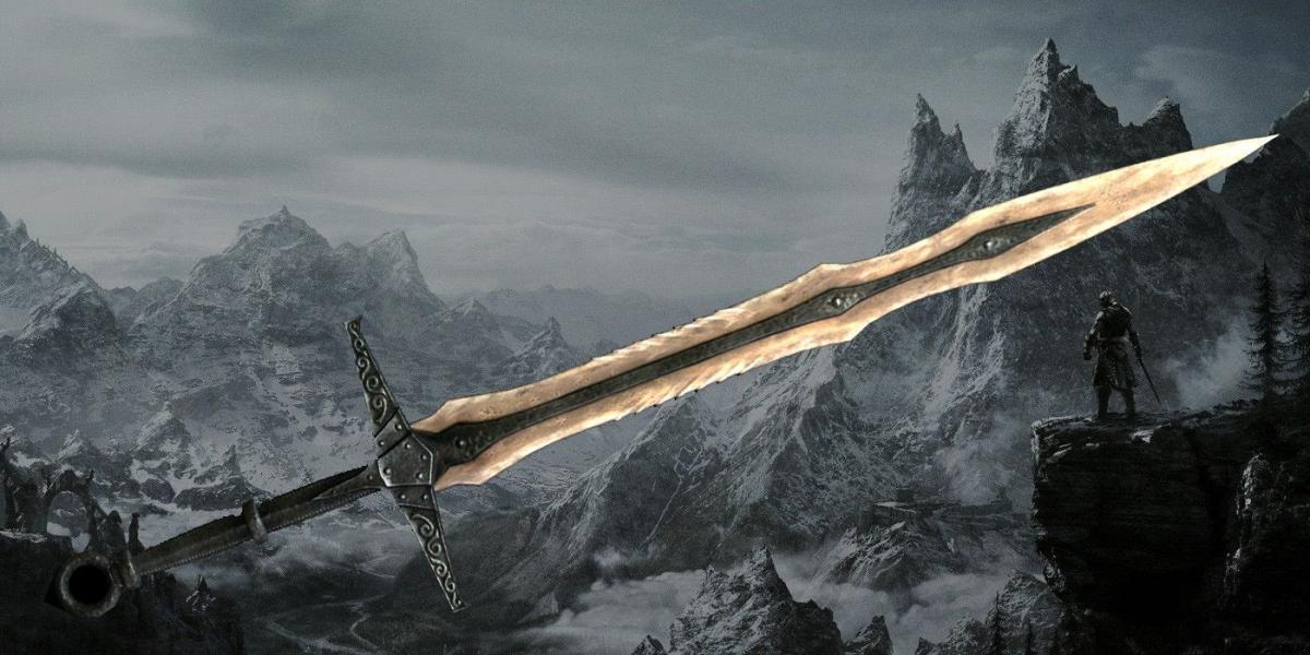 Espada longa de osso de dragão