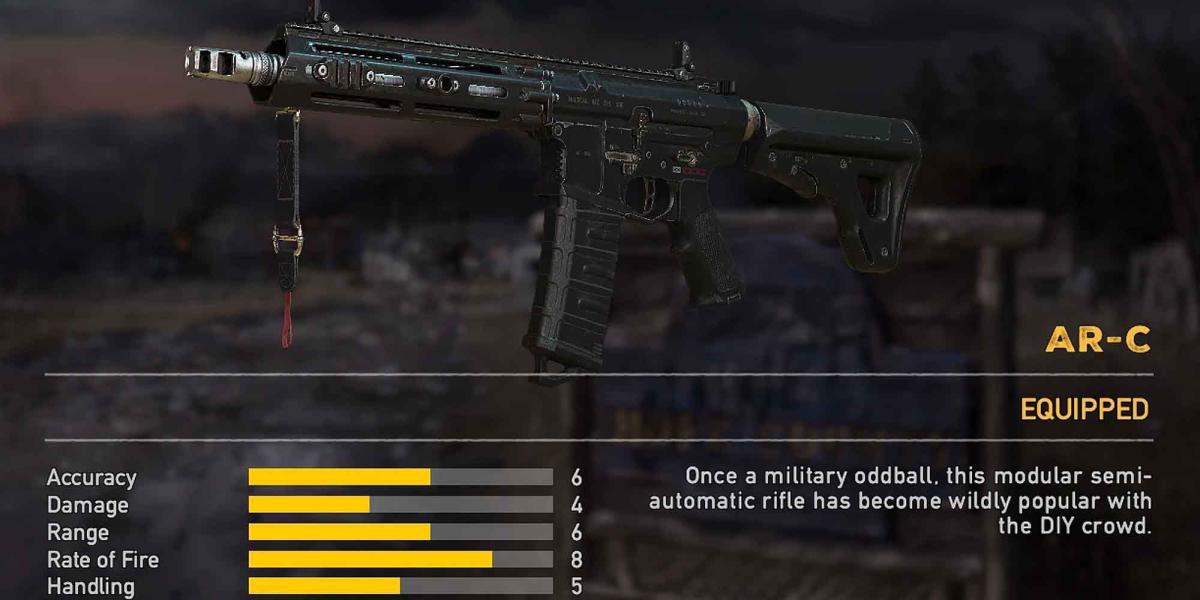 A submetralhadora AR-C em Far Cry 5