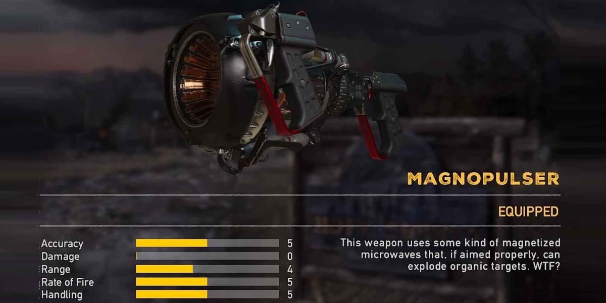 O Magnopulser é uma arma baseada em energia em Far Cry 5