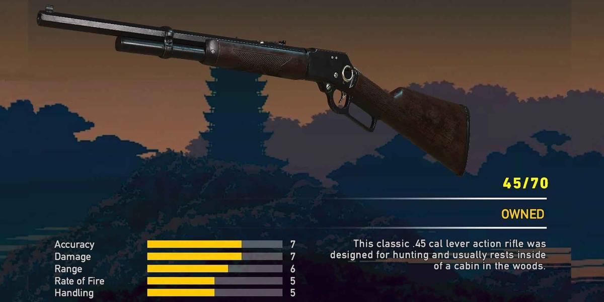 O rifle de ação de alavanca 45/70 em Far Cry 5