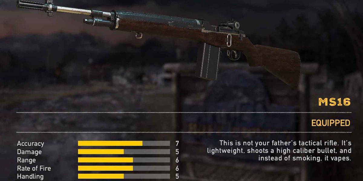 O rifle semiautomático MS16 em Far Cry 5