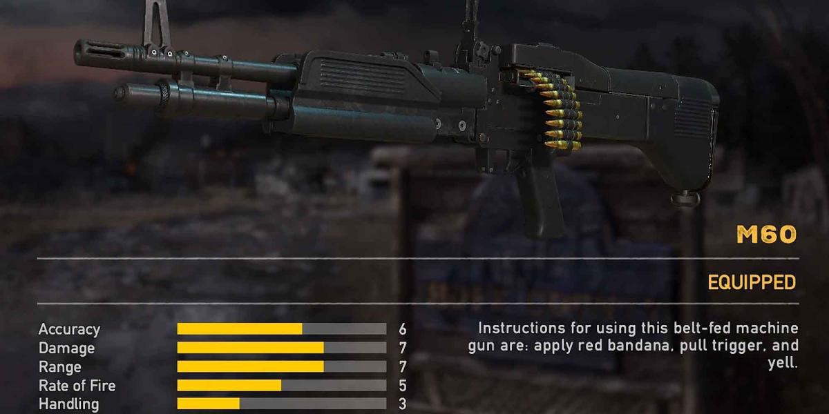 A metralhadora M60 em Far Cry 5