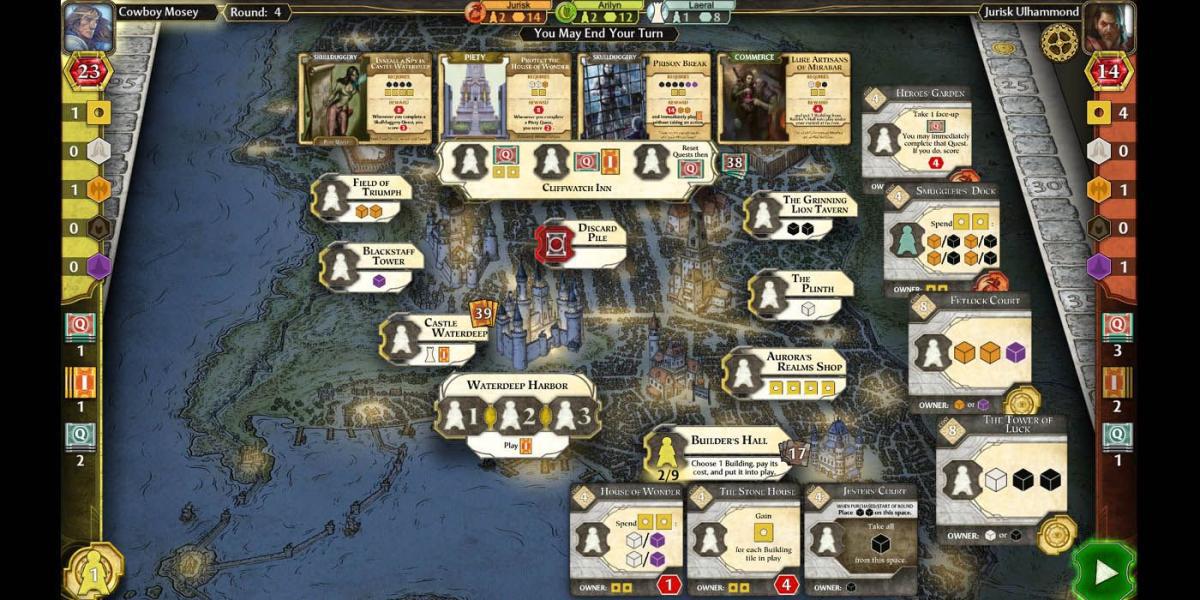 Lords of Waterdeep_Tabletop Games com uma ótima versão online