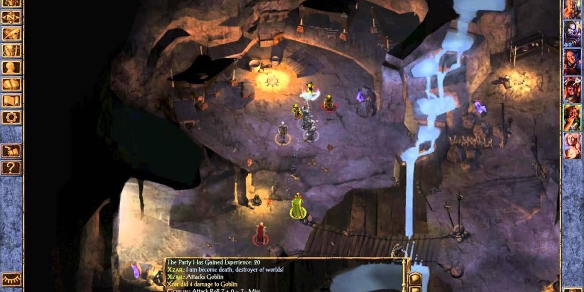 Baldur's Gate Enhanced Edition em uma masmorra