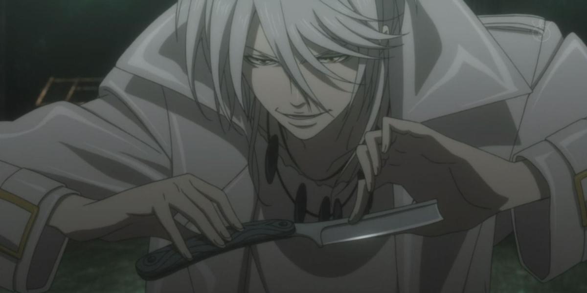makishima shogo segurando uma faca