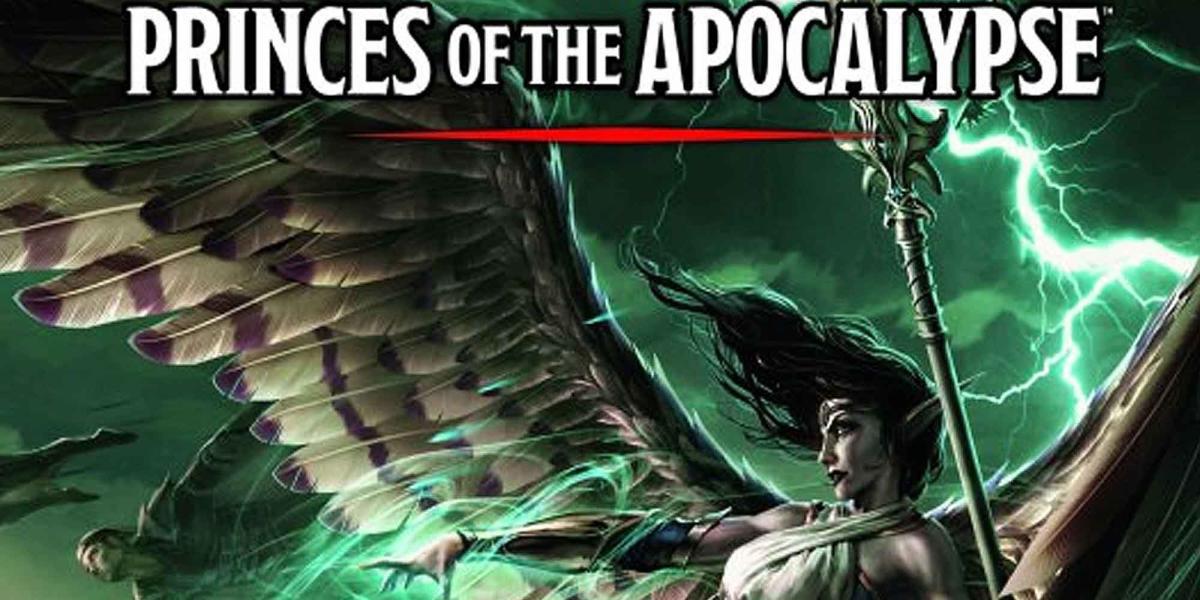 A capa da campanha Princes of the Apocalypse D&D