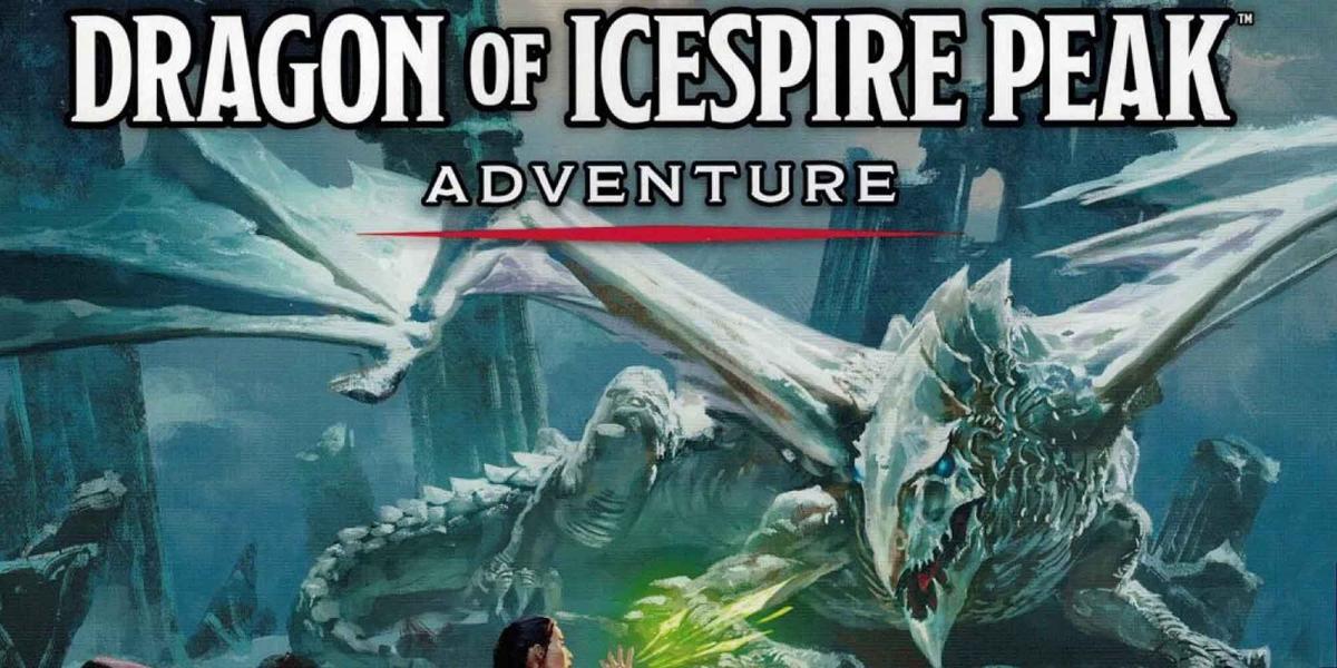 A capa do livro de campanha Dragon of Icespire Peak D&D