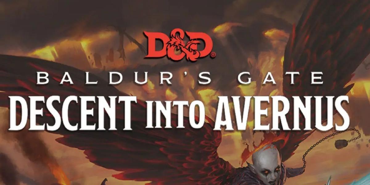 A capa do módulo de campanha Baldur's Gate: Descent into Avernus para D&D