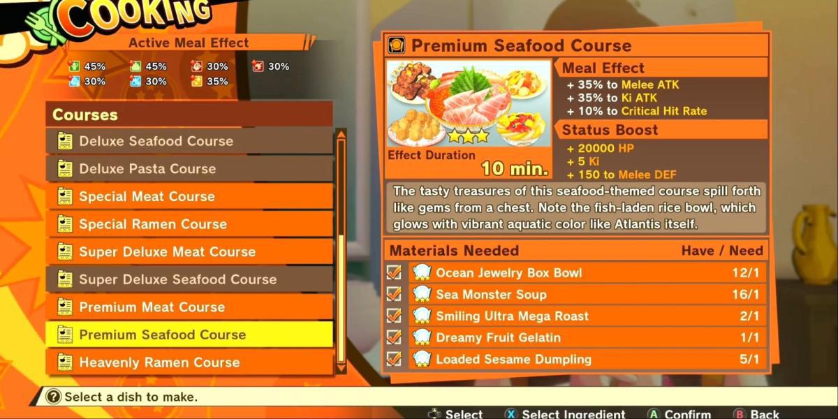 Dragon Ball Z Kakarot Premium Curso de Frutos do Mar