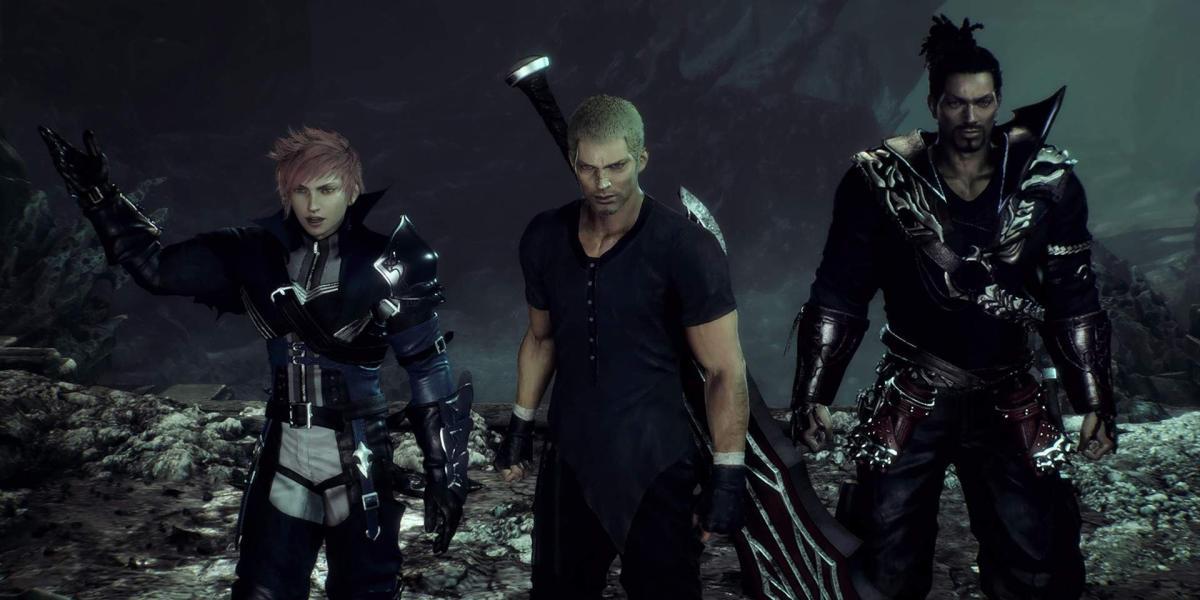 Jack e seu grupo em Stranger of Paradise: Final Fantasy Origin