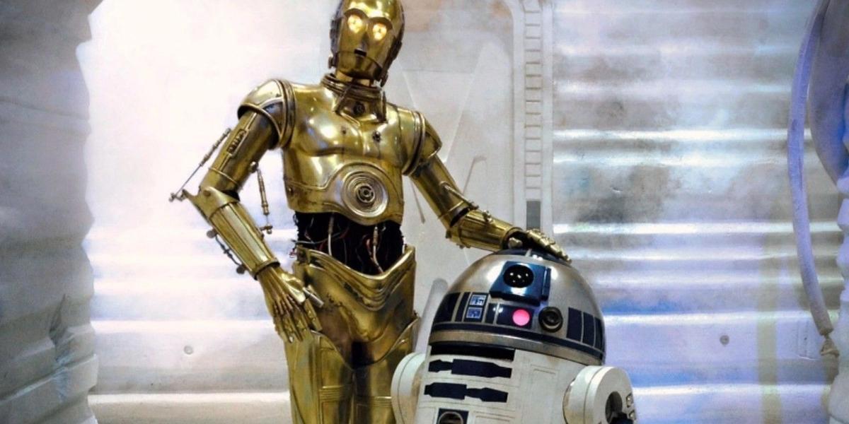 R2-D2 e C-3PO em Guerra nas Estrelas