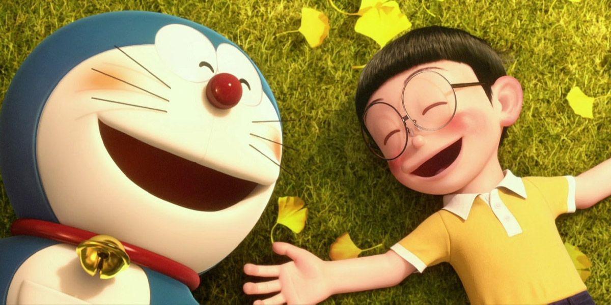 Fique comigo Doraemon e Nobita Nobi