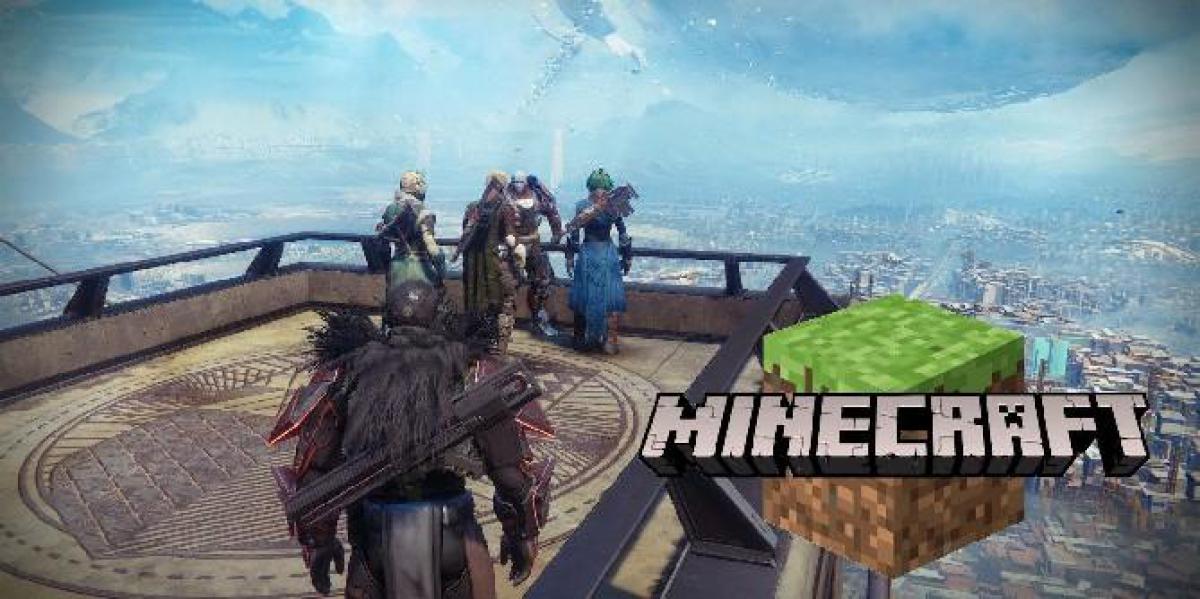 Torre de Destiny 2 recriada meticulosamente em Minecraft