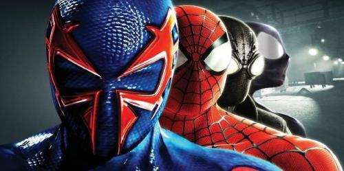 Trajes de Spider-Man: Shattered Dimensions recriados em jogo da Insomniac
