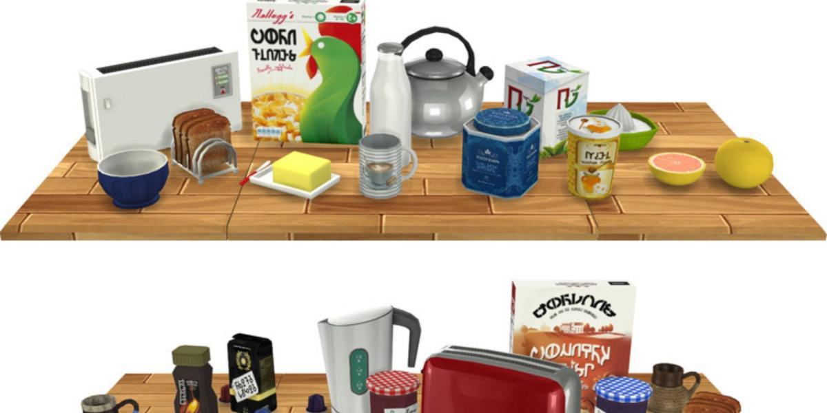 Itens de café da manhã para The Sims 4