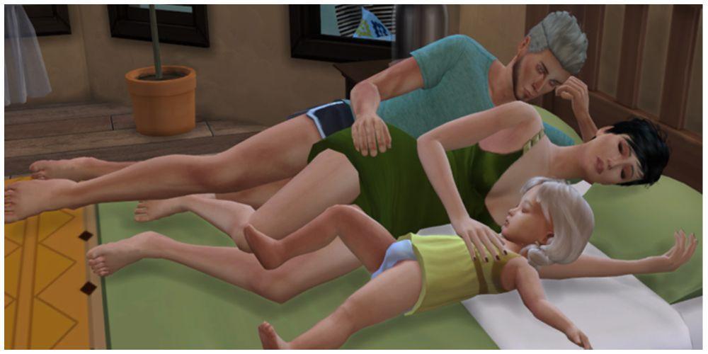 Noite em Família - PosePack para The Sims 4