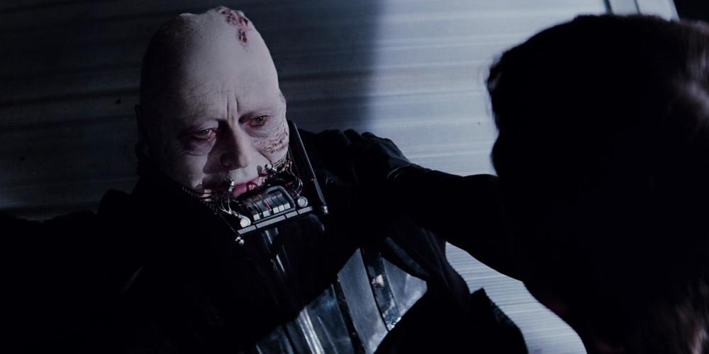 Sebastian Shaw como Darth Vader em O Retorno de Jedi
