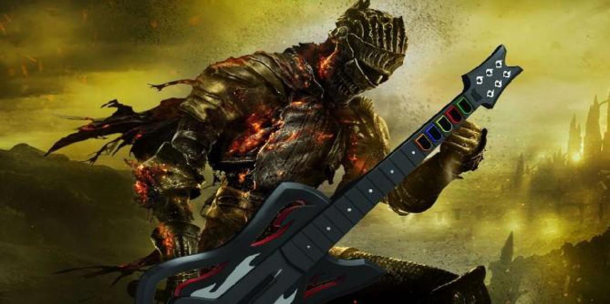 Twitch Streamer vence Dark Souls 3 sem levar um único golpe usando um controle Guitar Hero