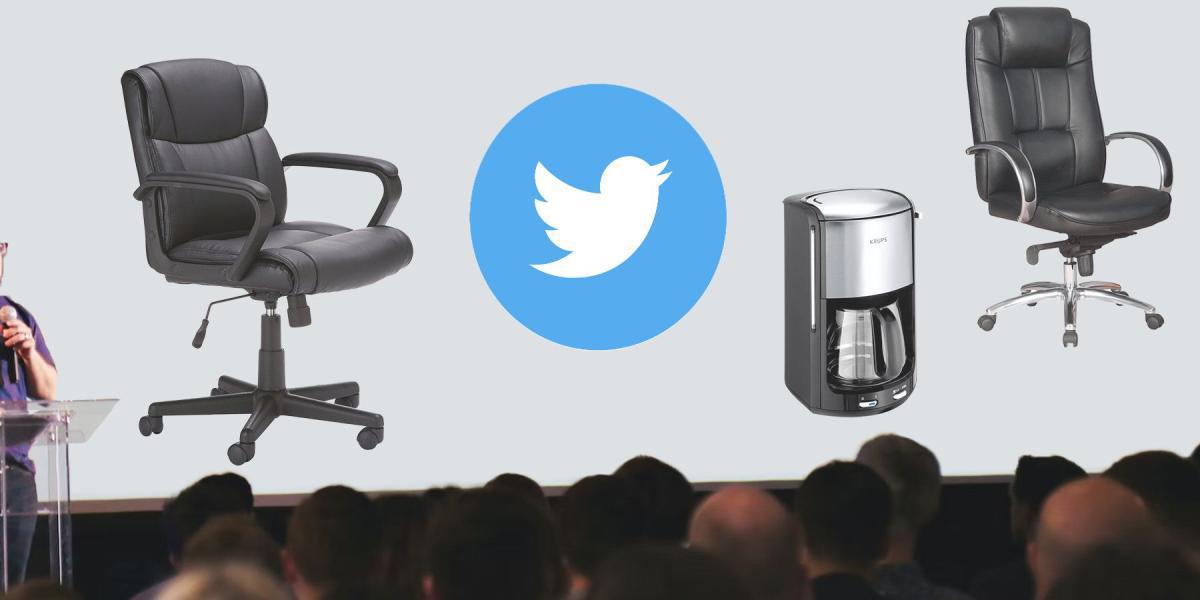 Twitter está leiloando ativos como máquinas de café e cadeiras