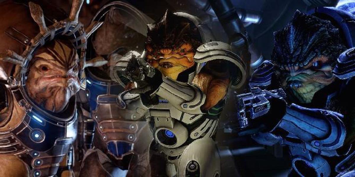 Um colapso completo da raça alienígena Krogan quase indestrutível de Mass Effect