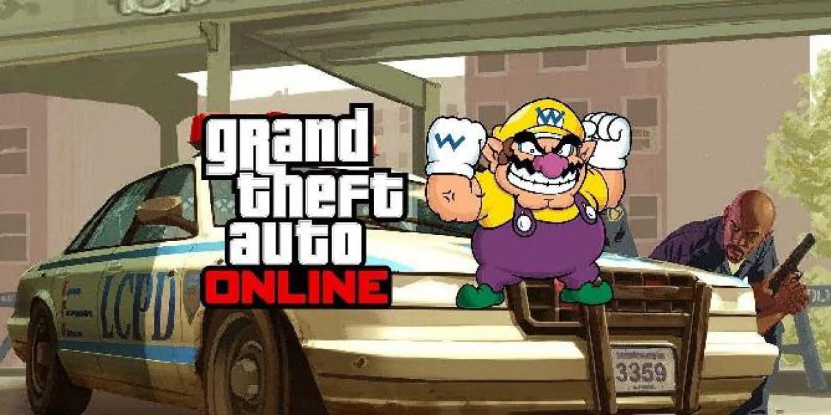 Um jogador de RP Online de Grand Theft Auto está se vestindo de Wario