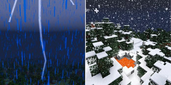 Uma atualização meteorológica do Minecraft pode ser surpreendentemente atraente