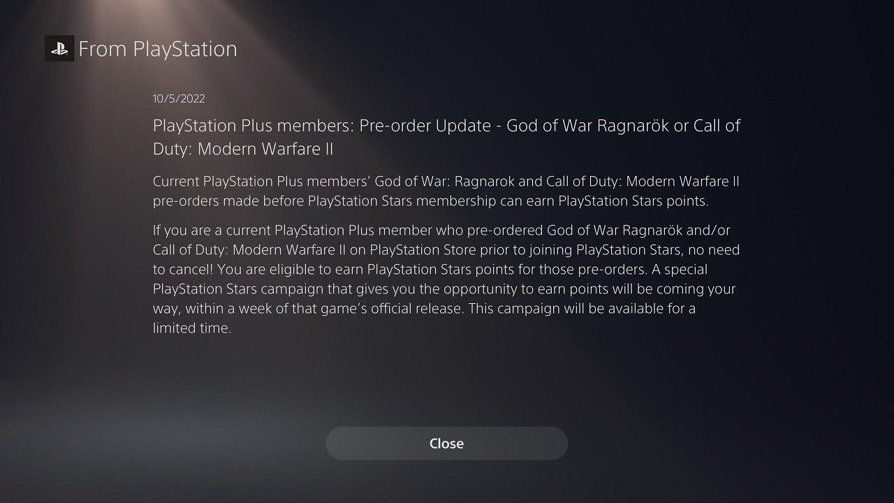 Usuários do PlayStation Stars recebendo recompensas por MW2, God of War Ragnarok pré-encomendas