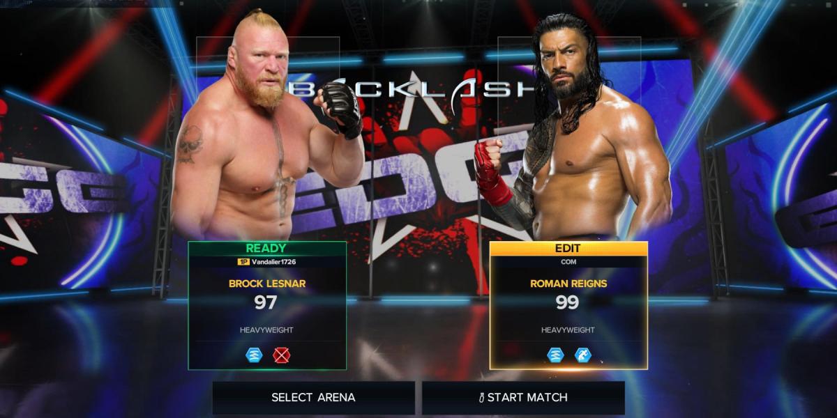 WWE 2K23 - Brock Lesnar vs Roman Reigns