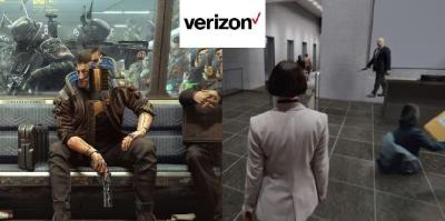Verizon Ad imagina a vida real com falhas de videogame Cyberpunk 2077