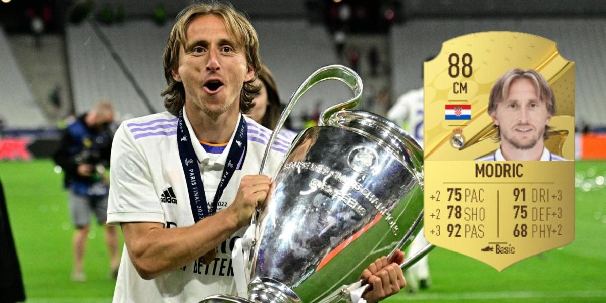 FIFA 23: Luka Modric com o troféu da Liga dos Campeões